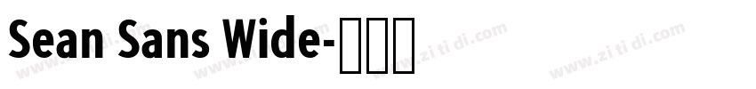 Sean Sans Wide字体转换 Sean Sans Wide字体转换